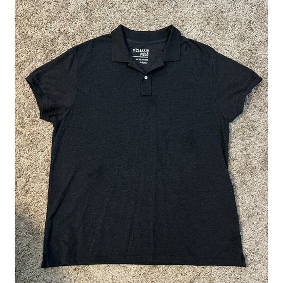 Old Navy The Classic Polo ~ Black/Dark Gray~ Size 2XL - Picture 1 of 5